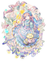  :d bag blue_dress bonnet book boots bow brown_hair bubble bug candy character_name closed_mouth commentary_request cross-laced_footwear dandelion dragonfly dress facial_hair female flower food frilled_sleeves frills full_body hair_rings head_tilt highres holding holding_smoking_pipe long_hair long_sleeves moustache open_mouth pants pink_shirt platform_footwear puffy_short_sleeves puffy_sleeves purple_eyes quill red_bow ribbon shirt short_sleeves sitting sleeveless sleeveless_shirt sleeves_past_wrists smile smoking_pipe striped_bow striped_clothes striped_pants striped_ribbon tamaki_mitsune thumbelina thumbelina_(character) toad_(animal) very_long_hair water_drop wavy_mouth wrapped_candy 