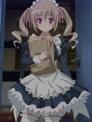  maid screencap tenshi_no_3p! toriumi_sakura twintails 