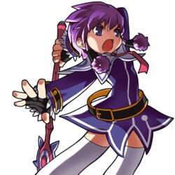  :o aisha_landar belt black_gloves elsword female fingerless_gloves gloves hair_tubes holding holding_wand magician_(elsword) official_art purple_eyes purple_hair purple_skirt ress short_hair skirt solo thighhighs transparent_background wand white_thighhighs 