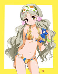  bikini blush bracelet breasts cleavage commentary_request female green_eyes grey_hair hair_ornament hairband handa_roco heart heart_hair_ornament idolmaster idolmaster_million_live! jewelry long_hair looking_at_viewer mercy_rabbit multicolored_bikini multicolored_clothes multicolored_polka_dots multicolored_stripes navel o-ring o-ring_bikini o-ring_bottom o-ring_top photoshop_(medium) polka_dot polka_dot_hairband small_breasts solo striped_bikini striped_clothes swept_bangs swimsuit twintails vertical-striped_bikini vertical-striped_clothes very_long_hair wavy_hair 