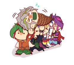  5boys ahoge bondage cape chibi choker multicolored_hair multiple_boys open_mouth rope sakaki_yuuya spiky_hair yu-gi-oh! yuu-gi-ou_arc-v yuugo_(yuu-gi-oh_arc-v) yuuri_(yuu-gi-oh_arc-v) yuuto_(yuu-gi-oh_arc-v) zarc_(yuu-gi-ou_arc-v) 