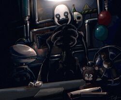  2018 animatronic digital_media_(artwork) five_nights_at_freddy&#039;s five_nights_at_freddy&#039;s_4 freddy_fazbear&#039;s_pizzeria_simulator humanoid machine mammal nightmarionne_(fnaf) not_furry puppet robot scottgames timetime726 ultimate_custom_night 