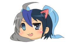  :3 ahoge animal_ears black_hair blue_eyes blue_hair blush cat_ears clannad crossover drawfag fusion hatsune_miku ikeda_kana izumi_konata koyukkuri kud_wafter little_busters! long_hair lucky_star moetron multicolored_hair noumi_kudryavka oerba_yun_fang open_mouth orz_(artist) sakagami_tomoyo saki short_twintails silver_hair twintails twintails vocaloid yukkuri_shiteitte_ne 