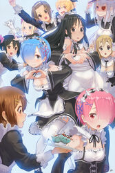  akiyama_mio beatrice_(re_zero) cleavage cosplay crossover emilia_(re_zero) eyepatch hirasawa_yui k-on! kono_subarashii_sekai_ni_shukufuku_wo! kotobuki_tsumugi maid megumin neko pack_(re_zero) ram_(re_zero) re_zero_kara_hajimeru_isekai_seikatsu rem_(re_zero) steamy_tomato tainaka_ritsu thighhighs 