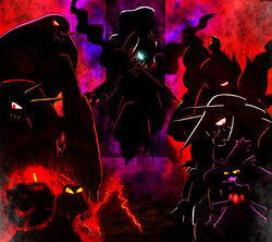  aggron arbok dark darkrai darkshadow evil glowing glowing_eyes magcargo magmortar mismagius misterror pokemon rhyperior 