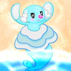  1:1 2016 absurd_res anthro beach brionne dsmm female generation_7_pokemon hi_res looking_at_viewer mammal marine nintendo outside pink_nose pinniped pokemon pokemon_(species) sand seaside solo water 