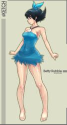  betty blue_eyes flintstones rubble short_hair 