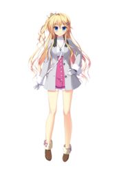  ameto_yuki blonde_hair blue_eyes female female full_body hooksoft konno_arisa looking_at_viewer official_art pure_x_connect smee solo standing transparent_background transparent_png 