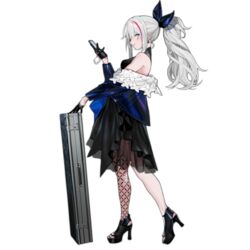  :p black_dress black_footwear black_gloves black_pantyhose blue_bow blue_eyes blue_jacket bow breasts cellphone cross cross_earrings dress earrings female fishnet_legwear fishnets flip_phone full_body girls&#039;_frontline gloves grey_hair hair_between_eyes hairbow half_gloves high_heels holding holding_phone jacket jewelry long_hair looking_at_viewer mdr_(cocktail_observer)_(girls&#039;_frontline) mdr_(girls&#039;_frontline) multicolored_hair non-web_source off_shoulder official_alternate_costume official_art one_eye_closed pantyhose phone pink_hair ponytail ran_(bukeranwu) sidelocks single_leg_pantyhose solo streaked_hair toeless_footwear toes tongue tongue_out transparent_background weapon_case 