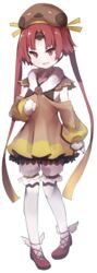  :d absurdres alternate_costume bad_id bad_pixiv_id benienma_(fate) beret bloomers blush brown_dress brown_eyes brown_hair brown_hat dress fate/grand_order fate_(series) female full_body hair_ribbon hat highres long_hair long_sleeves looking_at_viewer open_mouth pantyhose parted_bangs pleated_dress puffy_long_sleeves puffy_sleeves red_footwear ribbon round_teeth shoes simple_background sleeves_past_wrists smile solo standing teeth two_side_up underwear upper_teeth_only very_long_hair wada_kazu white_background white_bloomers white_pantyhose yellow_ribbon 