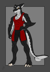  anthro cetacean darkshasion_(artist) dolphin hi_res male mammal marine muscular oceanic_dolphin orca pappa_orca rule_63 solo toothed_whale 