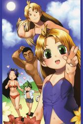  bikini emelenzia_beatrix_rudiger mamoru_kun_ni_megami_no_shukufuku_wo satou_toshiyuki swimsuits takasu_ayako yoshimura_mamoru 