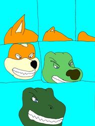 anthro anthro_to_feral blockage_(layout) canid canine comic compression_artifacts digital_media_(artwork) dinosaur extinct fox fox_mccloud general_scales horizontal_blockage lust_penis male mammal microsoft_paint_(artwork) nintendo prehistoric_species raver_roo reptile scalie six_frame_image solo species_transformation star_fox transformation