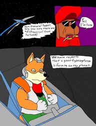 anthro base_two_layout blockage_(layout) borderless_panel canid canine canis comic compression_artifacts dialogue digital_media_(artwork) domestic_dog duo english_text fox fox_mccloud general_pepper horizontal_blockage lust_penis male male/male mammal microsoft_paint_(artwork) nintendo raver_roo star_fox text three_frame_image two_row_layout