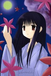  black_hair kurosaki_sayoko mahoraba red_eyes tagme 