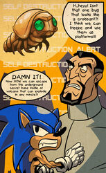 anthro arthropod big_eyes big_head blue_body blue_fur commentary crossover dc_comics dialogue digital_media_(artwork) duo_focus emaciated english_text eulipotyphlan fur garvals green_eyes group hedgehog human insects male mammal metroid nintendo ripper ripper_(metroid) sega sonic_the_hedgehog sonic_the_hedgehog_(series) text that_one_bug_that_looks_like_a_croissant_that_you_can_freeze_and_use_as_a_platform toony vandal_savage