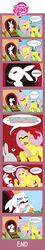 abs absurd_res angel_(mlp) angry black_eyes blue_eyes bodily_fluids carrot comic english_text equid equine eyebrows feathered_wings feathers female feral fluttershy_(mlp) food friendship_is_magic geekscomeoutatnight good_boy grass hasbro hi_res lagomorph leporid long_image male mammal muscular muscular_female my_little_pony mythological_creature mythological_equine mythology nightmare_fuel pegasus plant profanity quadruped rabbit red_eyes scarred_for_life tail tall_image tears text the_stare vegetable what wings yellow_body yellow_feathers