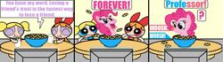 blossom_(powerpuff_girls) bubbles_(powerpuff_girls) cartoon_network clever comic crossover dialogue earth_pony ecto-500 english_text equid equine female feral friendship_is_magic fur group hasbro horse mammal meme my_little_pony pink_body pink_fur pinkie_pie_(mlp) pony powerpuff_girls text