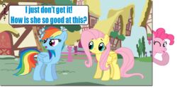 alpha_channel blue_body blue_eyes blue_feathers blue_fur breaking_the_fourth_wall cutie_mark death-driver-5000 earth_pony english_text equid equine feathered_wings feathers female feral fluttershy_(mlp) friendship_is_magic fur group hair hasbro horse mammal meme multicolored_hair multicolored_tail my_little_pony mythological_creature mythological_equine mythology pegasus pink_body pink_eyes pink_fur pink_hair pinkie_pie_(mlp) plant pony ponyville rainbow_dash_(mlp) rainbow_hair rainbow_tail simple_background tail text transparent_background tree wings wood yellow_body yellow_feathers