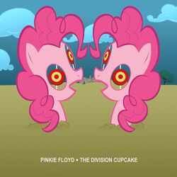 1:1 album album_cover cover earth_pony equid equine female friendship_is_magic fur hasbro horse mammal my_little_pony parody pink_body pink_floyd pink_fur pinkie_pie_(mlp) pony purpletinker solo the_division_bell_(album) toony