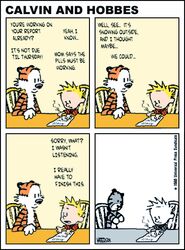 bill_watterson black_stripes blonde_hair calvin_(calvin_and_hobbes) calvin_and_hobbes colored comic countershading depressing dialogue english_text felid fur hair hobbes human male mammal mood orange_body orange_fur pantherine sad stripes text tiger toy