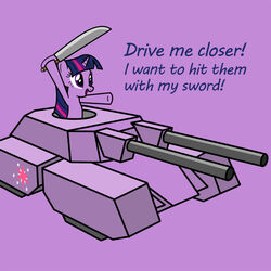 1:1 command_and_conquer electronic_arts english_text equid equine eyelashes female friendship_is_magic fur hair hasbro horn horse long_hair mammal mammoth_tank melee_weapon multicolored_hair my_little_pony mythological_creature mythological_equine mythology pony purple_body purple_eyes purple_fur purple_hair red_alert_(series) short_hair smockhobbes solo sword tank text twilight_sparkle_(mlp) two_tone_hair unicorn vehicle warhammer_(franchise) warhammer_40000 weapon