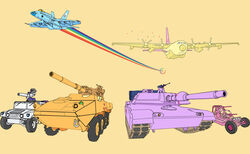 2011 abrams_(tank) aircraft airplane alternate_species apc applejack_(mlp) c-130 c-130_hercules car dune_buggy f-18 fluttershy_(mlp) friendship_is_magic group hair hasbro humvee inanimate_object jet lockheed_c-130_hercules m1 m1_abrams max-f1 military multicolored_hair my_little_pony pinkie_pie_(mlp) rainbow rainbow_dash_(mlp) rarity_(mlp) sonic_rainboom tank twilight_sparkle_(mlp) vehicle zero_pictured