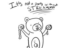 3:2 adventure_time ambiguous_gender anthro bear cartoon_network dialogue english_text mammal monochrome party_bear simple_background solo text unknown_artist white_background