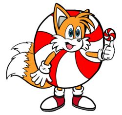  alpha_channel anthro archie_comics candy canid canine clothing costume dessert food food_costume fox male mammal peppermint_(candy) peppermint_costume sega solo sonic_the_hedgehog sonic_the_hedgehog_(archie) sonic_the_hedgehog_(comics) sonic_the_hedgehog_(series) standing tails vixdojofox 