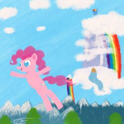 1:1 2013 absurd_res aruigus808 blue_body blue_eyes blue_fur cutie_mark duo earth_pony equid equine female feral friendship_is_magic fur hair hasbro hi_res horse mammal multicolored_hair my_little_pony pink_body pink_fur pink_hair pinkie_pie_(mlp) pony rainbow_dash_(mlp) rainbow_hair