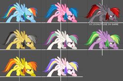 all_fours alternate_color alternate_species black_body black_feathers black_fur black_hair blonde_hair blossomforth_(mlp) blue_body blue_feathers blue_fur blue_hair brown_body brown_feathers brown_fur crossover cutie_mark daring_do_(mlp) equid equine fan_character feathered_wings feathers female feral fighting_is_magic firefly_(pre-g4) friendship_is_magic fur green_eyes green_hair grey_background hair hasbro holly_dash_(mlp) mammal mane6 multicolored_hair multicolored_tail multiple_images my_little_pony mythological_creature mythological_equine mythology orange_eyes orange_hair pegasus pink_body pink_eyes pink_feathers pink_fur purple_body purple_eyes purple_feathers purple_fur purple_hair rainbow_dash_(mlp) rainbow_hair rainbow_tail red_eyes red_hair simple_background solo spike_(mlp) spitfire_(mlp) tail two_tone_hair white_body white_feathers white_fur wings wonderbolts_(mlp) yellow_body yellow_feathers yellow_fur