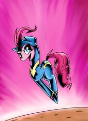 2013 blue_eyes clothed clothing costume earth_pony equid equine europamaxima female feral fili-second_(mlp) friendship_is_magic hair hasbro horse mammal my_little_pony pink_hair pinkie_pie_(mlp) pony power_ponies_(mlp) solo