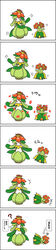 bar_emanata bellossom blush directional_arrow duo elemental_creature emanata empty_eyes female flora_fauna flower frustration_cloud generation_2_pokemon generation_5_pokemon head_flower hi_res humanoid iconography information_box information_label japanese_text lilligant long_image motion_lines motion_outline nintendo petals plant pokemon pokemon_(species) pseudo_bottomwear pseudo_clothing pseudo_skirt question_mark simple_background smooth_motion_outline tall_image text text_box translated unknown_artist white_background x_eyes