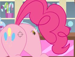 2014 4:3 arthropod ass bee blue_eyes bsting earth_pony equid equine female feral friendship_is_magic fur hair hasbro horse hymenopteran insects long_hair mammal my_little_pony pink_body pink_fur pink_hair pinkie_pie_(mlp) pony solo