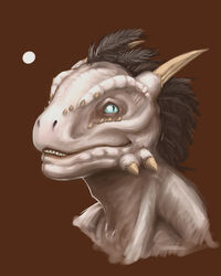 4:5 anthro argonian blue_eyes bust_portrait dreke feathers horn male microsoft portrait scalie simple_background sketch solo the_elder_scrolls