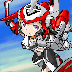  cl-55 cosplay eureka_(eureka_seven) eureka_seven eureka_seven_(series) female ishichou_(idogaya) lowres mecha mecha_musume nirvash nirvash_(cosplay) oekaki robot solo 