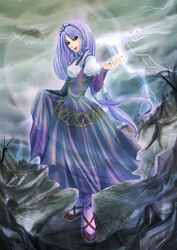  7tsu ailyth female long_hair maid purple_hair solo valkyrie_profile valkyrie_profile_covenant_of_the_plume 