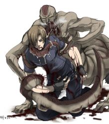  blood leon_kennedy leon_s_kennedy monster resident_evil resident_evil_4 tongue u3 