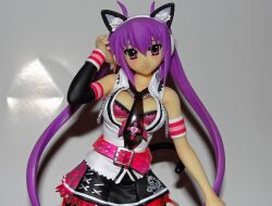  celica_mizushiro figure long_hair mizushiro_celica punk_cat purple_hair uniform 