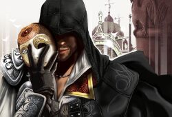  armor assassin assassin&#039;s_creed_ii assassins_creed assassins_creed_2 ezio_auditore ezio_auditore_da_firenze gloves hood mask smile 