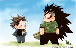  chibi eyeshield_21 gaou_rikiya harikonotora marco_reiji tail 