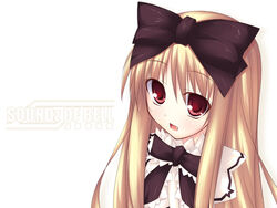  angel_wish blonde_hair bow female gothic_lolita hairbow lolicon lolita_fashion long_hair oerba_yun_fang photoshop_(medium) red_eyes ribbon shimakaze_(soundz_of_bell) solo suzune_merveillex 