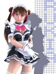  3d female incise_soul lace m-rs maid rukia_(incise_soul) solo thighhighs 