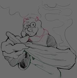  &iquest;quieres? anthro bovid caprine clothed clothing deltarune drugs eyewear fully_clothed glasses goat hi_res holding_object horn kyaramerucocoa line_art looking_at_viewer male mammal marijuana mario_smoking_weed meme ralsei ralsei_smoking_blunt smoke smoking solo undertale_(series) 