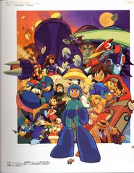  6+boys 6+girls absurdres aircraft airship amelia_(mega_man) android annotation_request arm_cannon barrell_caskett_(mega_man) bass_(mega_man) beat_(mega_man) bon_bonne_(mega_man) character_request colonel_(mega_man) data_(mega_man) dr._light_(mega_man) dr._wily_(mega_man) duo_(mega_man) everyone facial_hair forehead_jewel hat highres inspector_(mega_man) iris_(mega_man) ishikawa_hideki mega_man:_battle_&amp;_chase mega_man_(character) mega_man_(classic) mega_man_(series) mega_man_legends_(series) mega_man_volnutt mega_man_x4 mega_man_x_(series) moustache multiple_boys multiple_girls pantyhose plum_(mega_man) proto_man ripot_(mega_man) robot roll_(mega_man) roll_caskett_(mega_man) rush_(mega_man) servbot_(mega_man) sigma_(mega_man) teisel_bonne_(mega_man) treble_(mega_man) tron_bonne_(mega_man) weapon x_(mega_man) x_buster zero_(mega_man) 