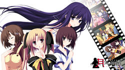  group hiiragi_nazuna nazo_no_shoujo sasayuri_konatsu sasayuri_yuzu tsukinon tsukisome_no_kasa white 