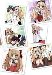  mayoi_neko_overrun pantsu peco seifuku serizawa_fumino shimapan tsuzuki_takumi umenomori_chise 