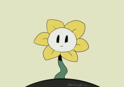  angry animated atatochirio elemental_creature flora_fauna flower flower_creature flowey_the_flower male plant short_playtime solo undertale undertale_(series) 