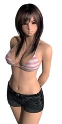  3d bikini black_hair hinemaru swimsuit tagme 