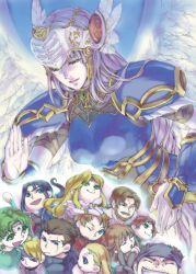  aelia armor arngrim bad_id bad_pixiv_id badrach blonde_hair blue_armor chibi feathers green_hair helm helmet janus_(valkyrie_profile) jayle_(valkyrie_profile) jelanda jewelry jun_(valkyrie_profile) kashell lenneth_valkyrie long_hair lucian_(valkyrie_profile) multiple_boys multiple_girls mystina_(valkyrie_profile) open_mouth shiho_(valkyrie_profile) short_hair takamizawa_mayu valkyrie valkyrie_profile_(series) wings yumei_(valkyrie_profile) 